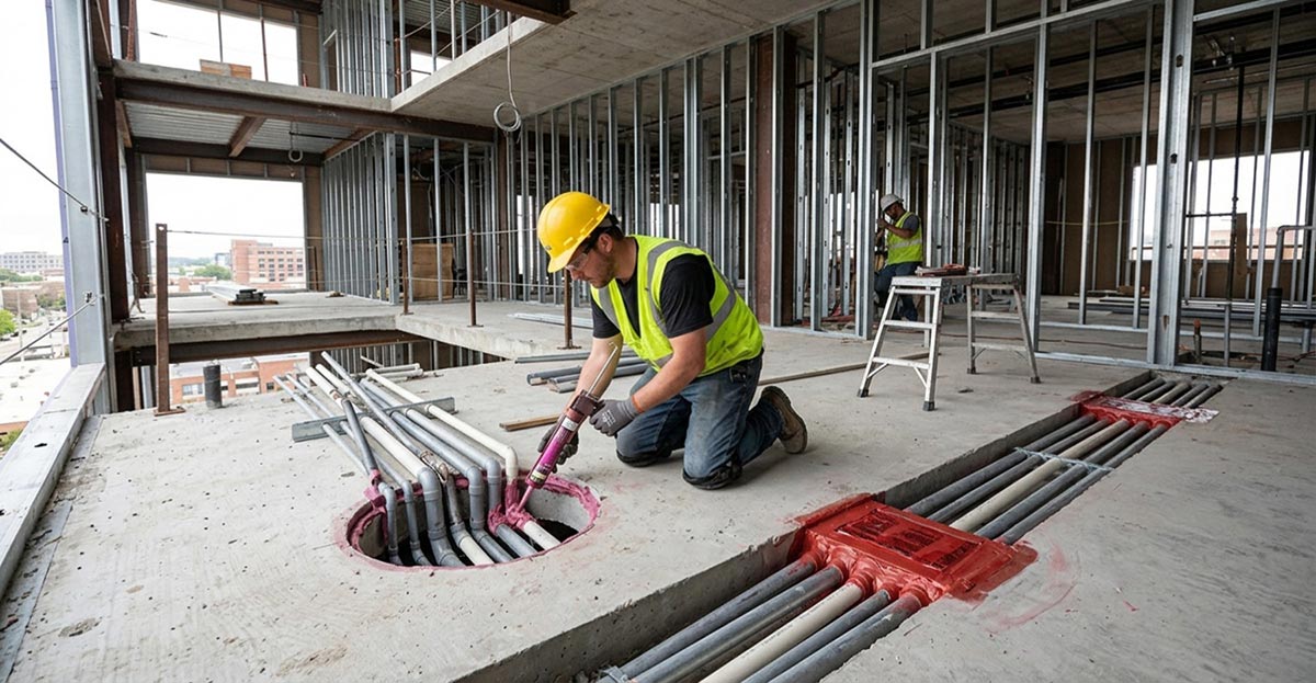 When Should Fire Stopping Be Installed During Construction?